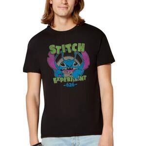 Disney Medium Experiment 626 Lilo and Stitch 2025 Movie T-Shirt Black